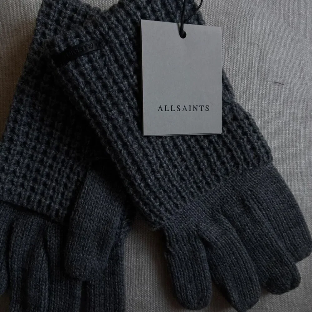 Allsaints Women's Grey Gloves